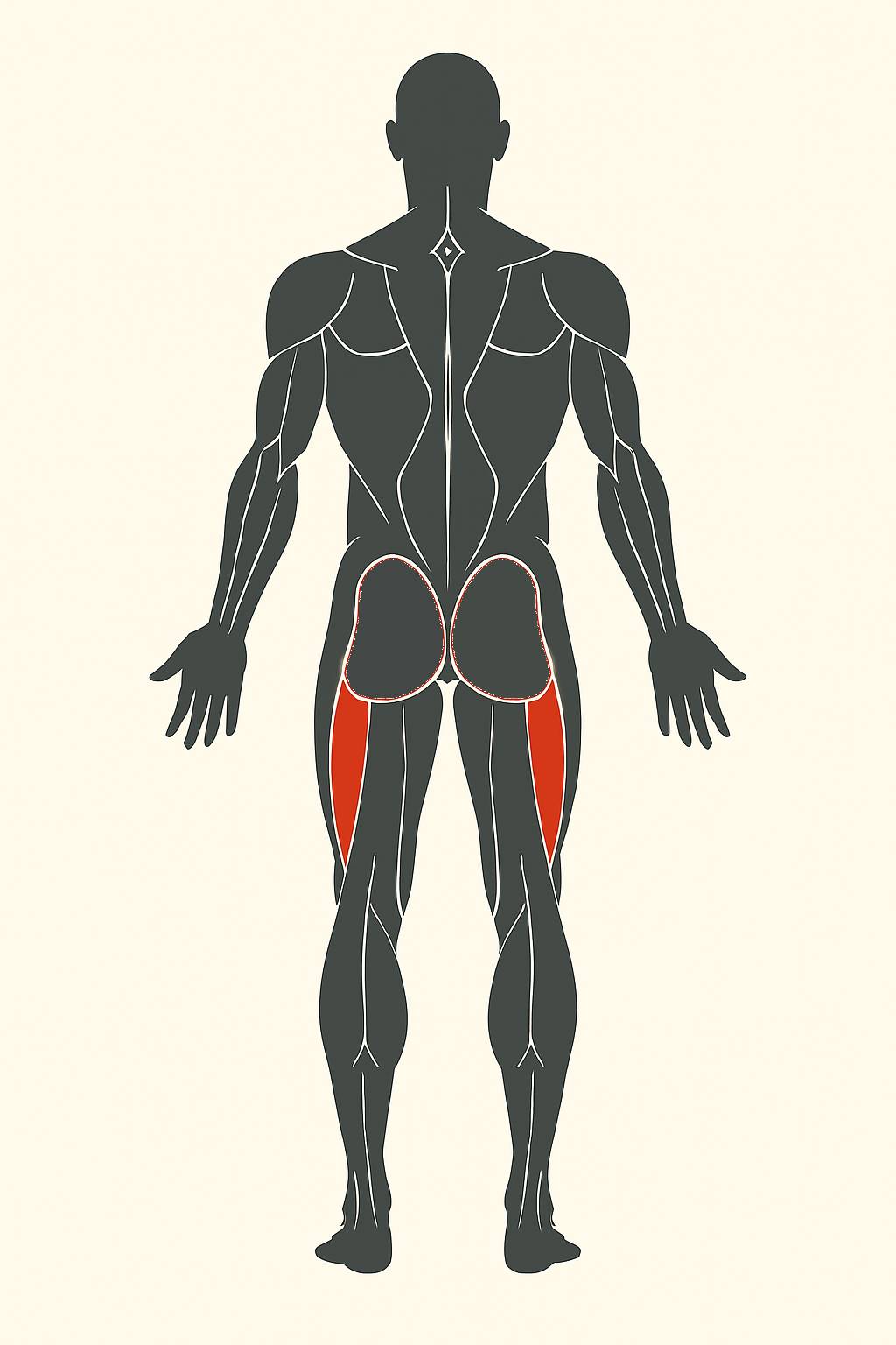 Ilustración de ejercicios para femorales.